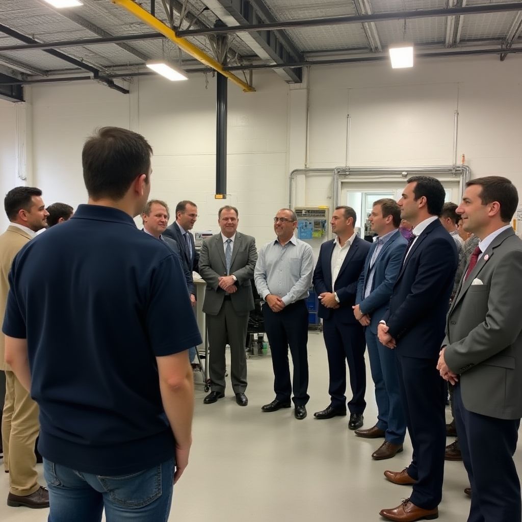 Visita a empresas del sector industrial